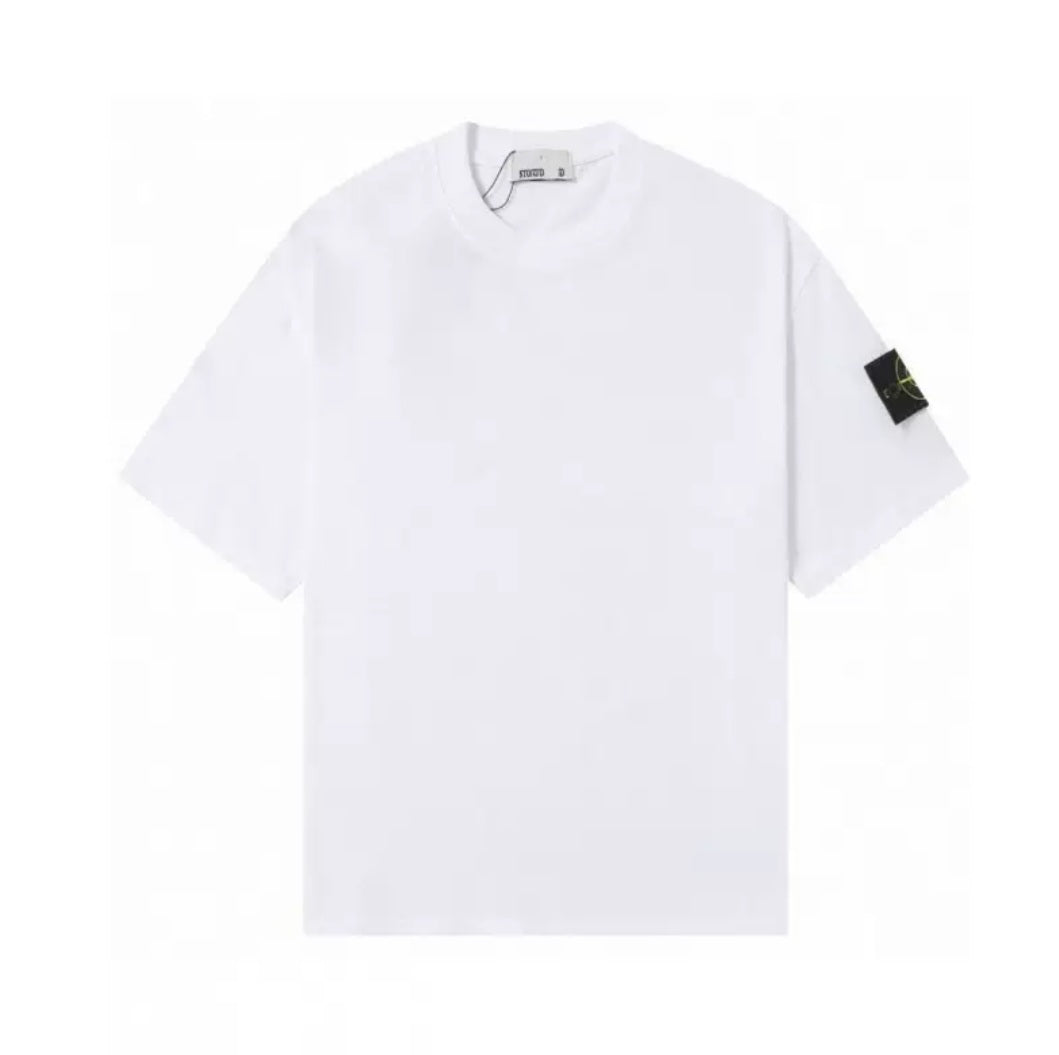 (+7)Stone Island color cotton t-shirt