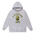 Bape ABC College Hoodie Green Gray