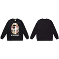 Bape x Burberry ape Head Sleeve Black