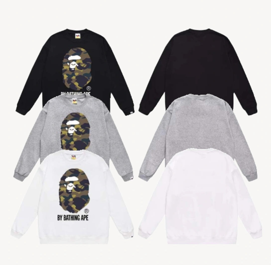 (+3)A Bathing Ape Color Camo Big Ape Head Sleeve Camo/+3
