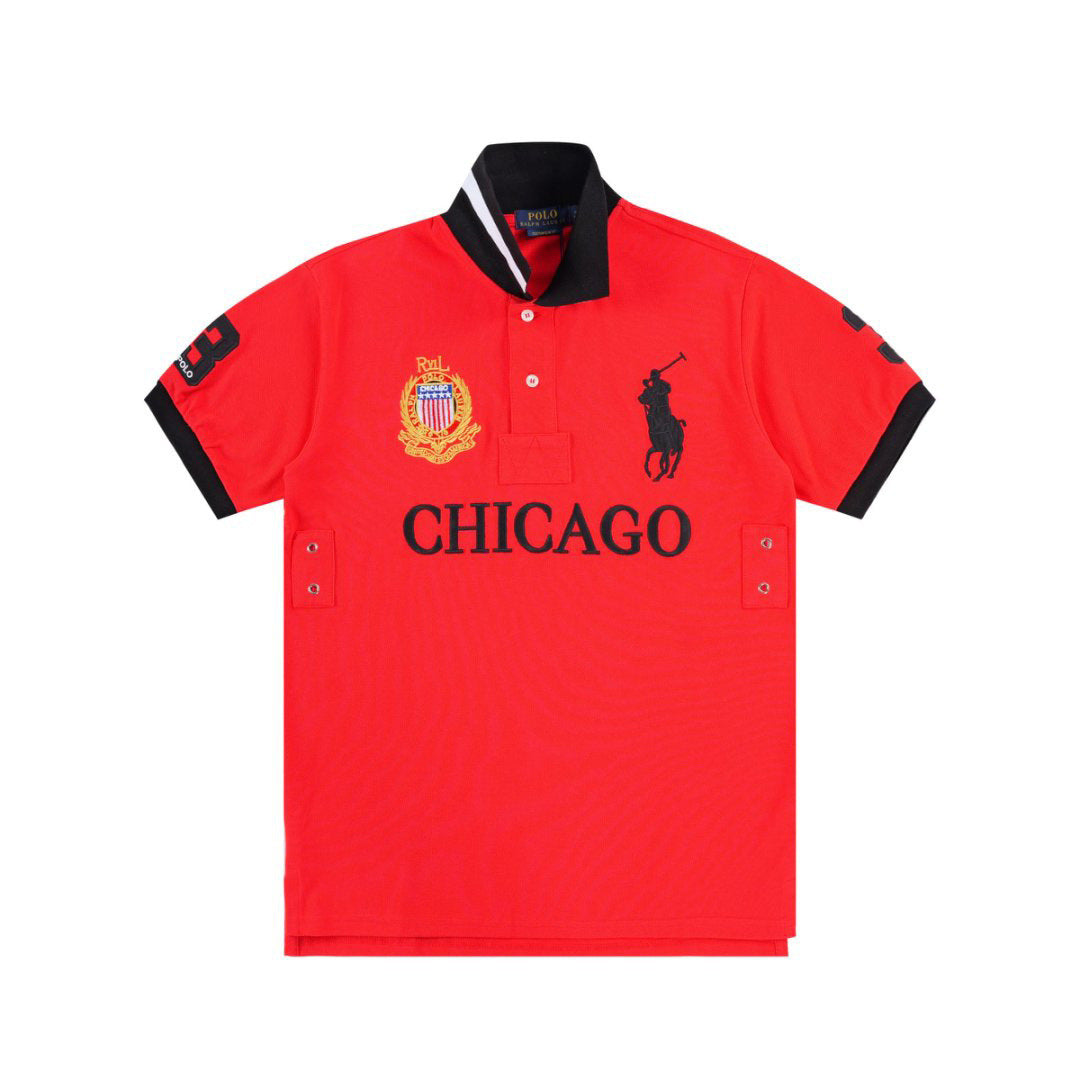 Polo Ralph Lauren Big Pony Chicago Polo Shirt Red / Black