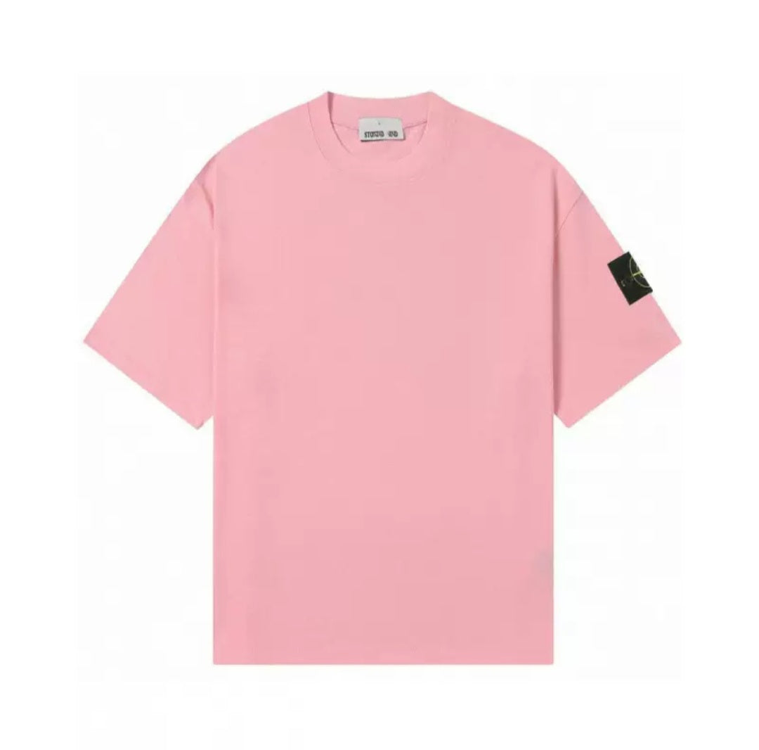 (+7)Stone Island color cotton t-shirt
