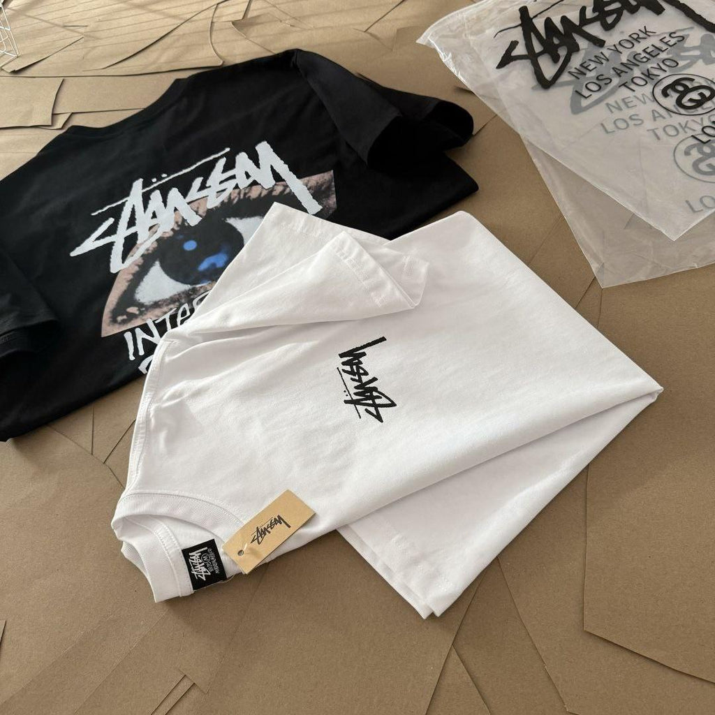 (+2)Stüssy Ocula Short-Sleeved T-shirt [Black][White]