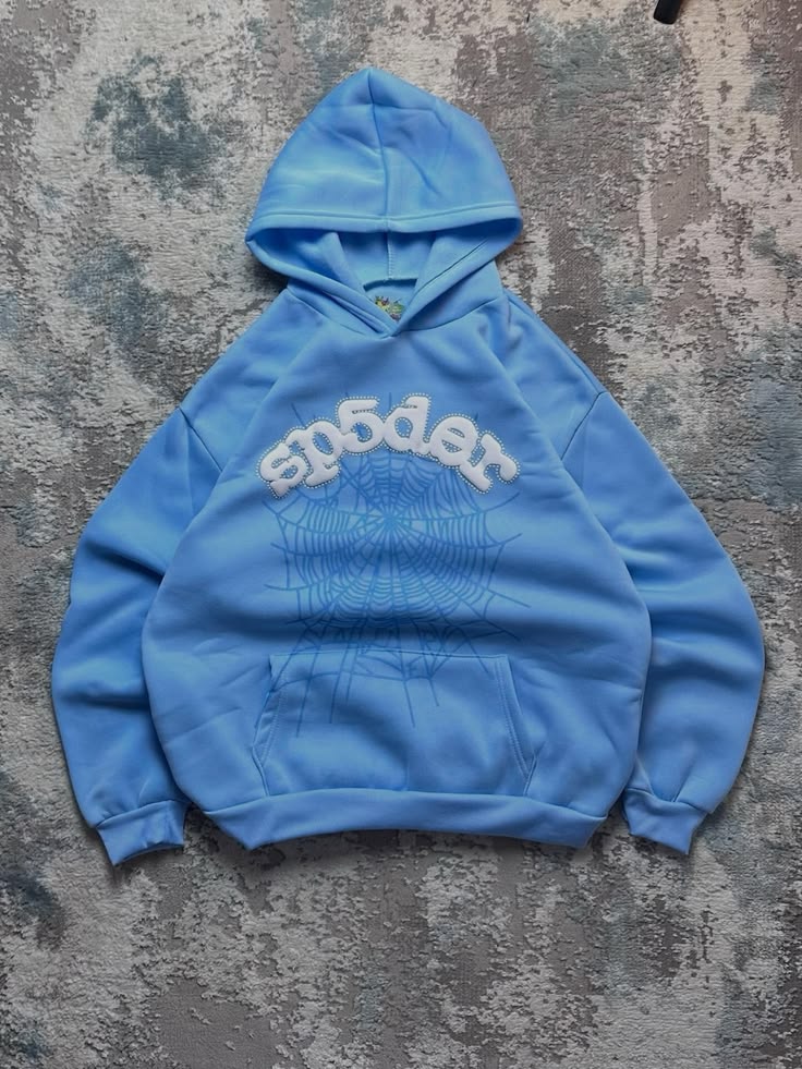 Sp5der Web Hoodie 'Sky Blue'