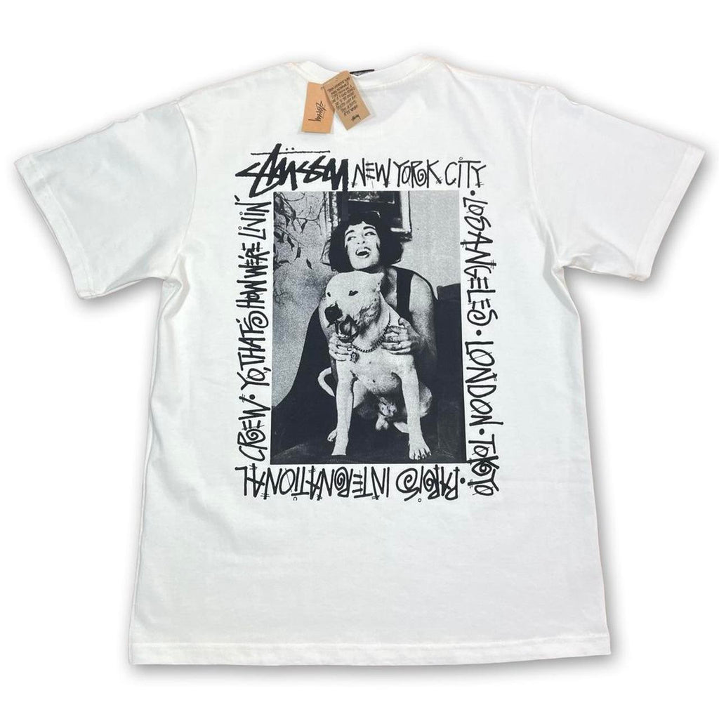 Stüssy HOW WE'RE LIVIN' PIG. DYED T - White