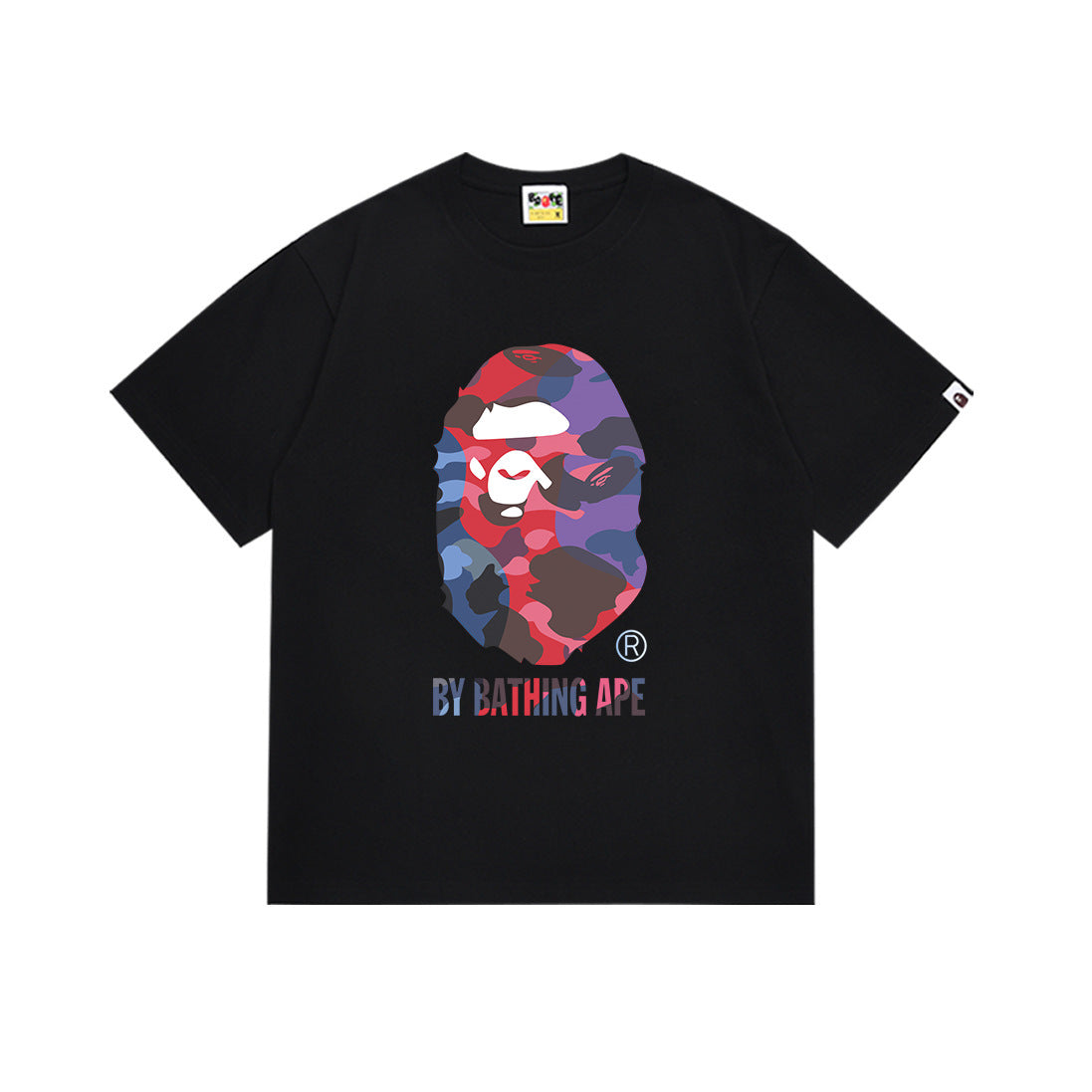 BAPE Color Camo Crazy By Bathing Ape Tee Black