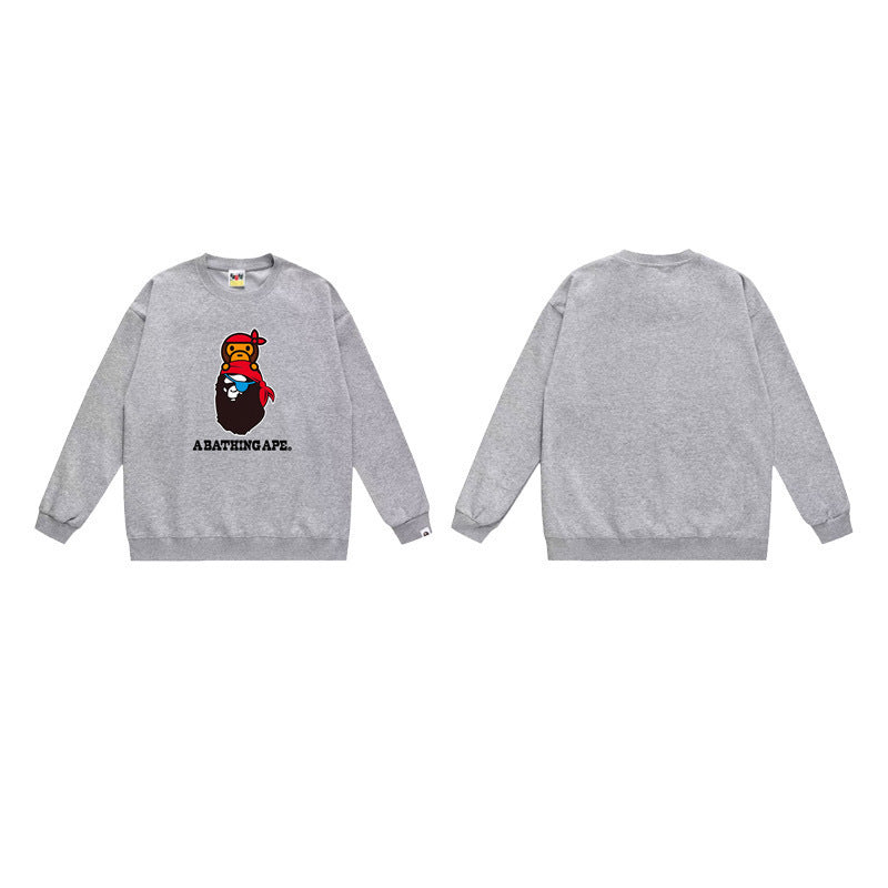 BAPE Pirate Milo On Ape Head Sleeve (SS25) Charcoal Gray