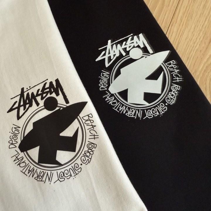 (+2)Stüssy Beach Route T-shirt Natural [Black][White]