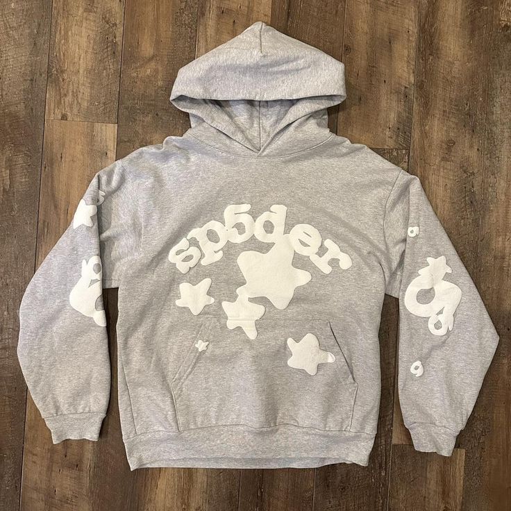 Sp5der Beluga Hoodie 'Dark Heather Grey