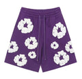 Denim Tears The Cotton Wreath Shorts Purple