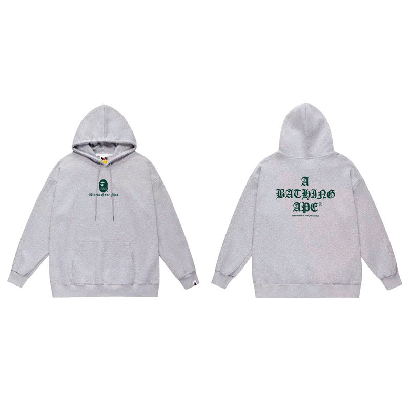 BAPE A Bathing Ape Pullover Hoodie 'Grey'