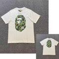 Bape ABC CAMO Big Ape Head T- Shirt White/Green