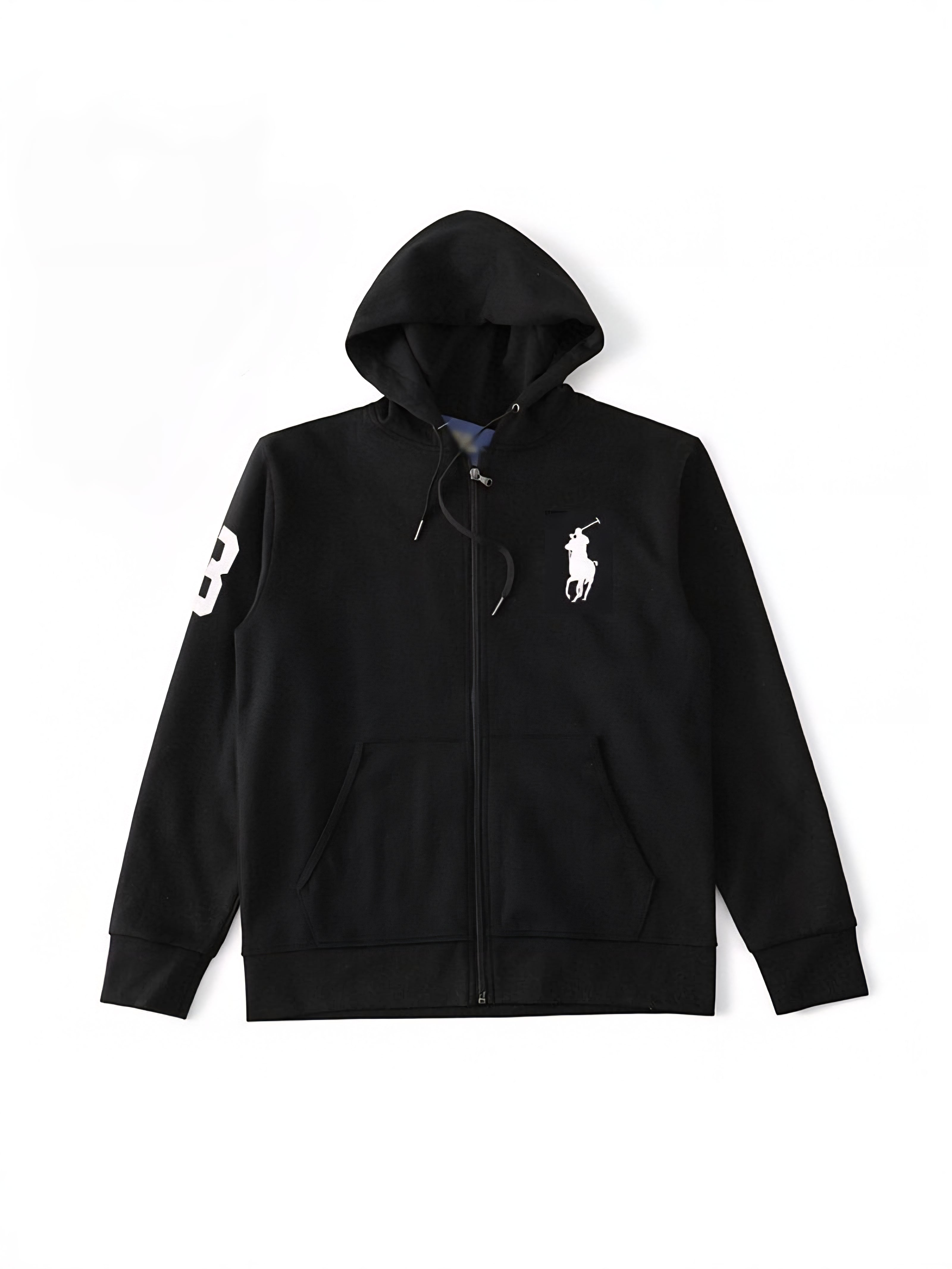 Polo Ralph Lauren Big pony Hoodie zip Black S/S