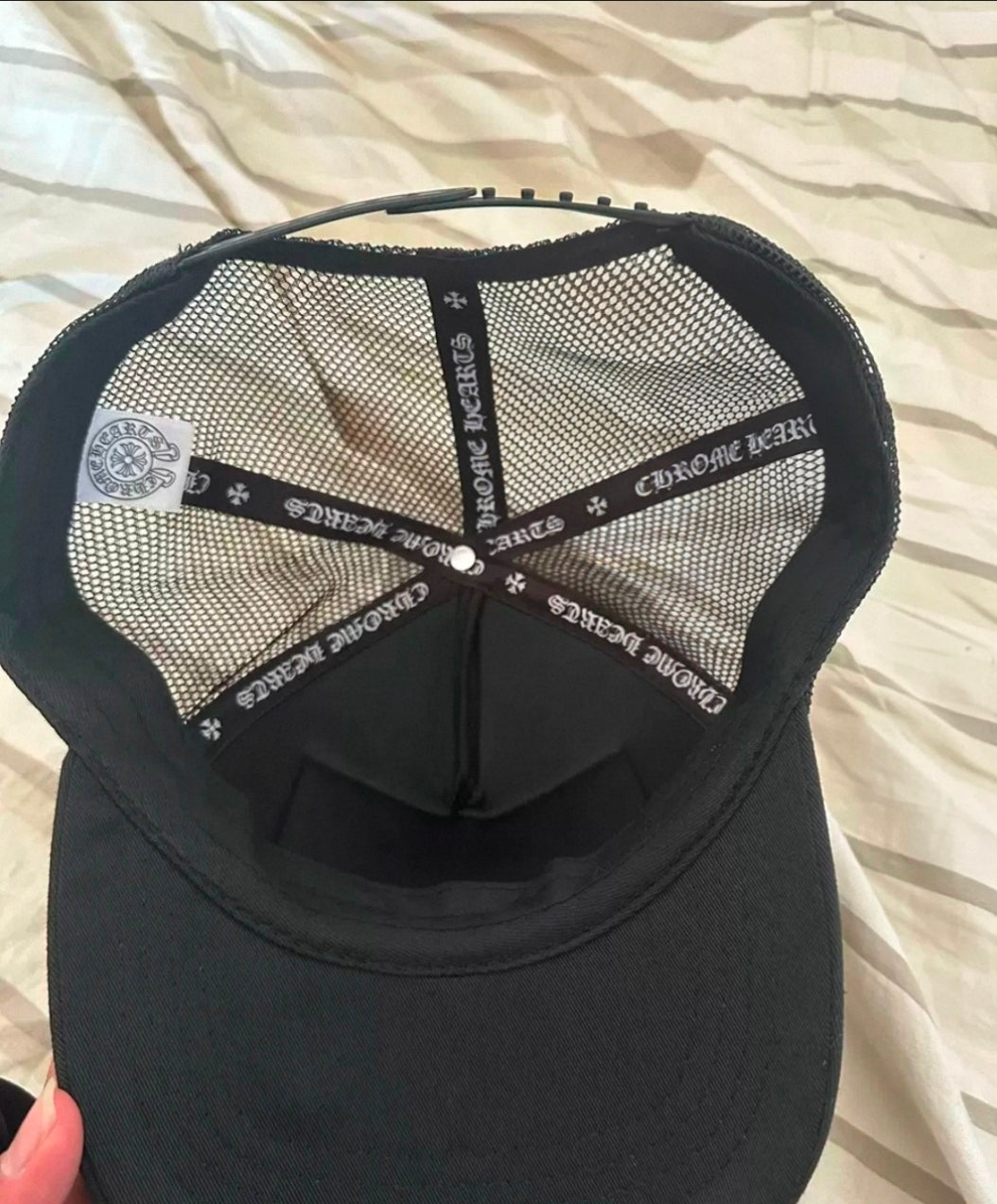 Chrome Hearts CH Hollywood Trucker Hat Black