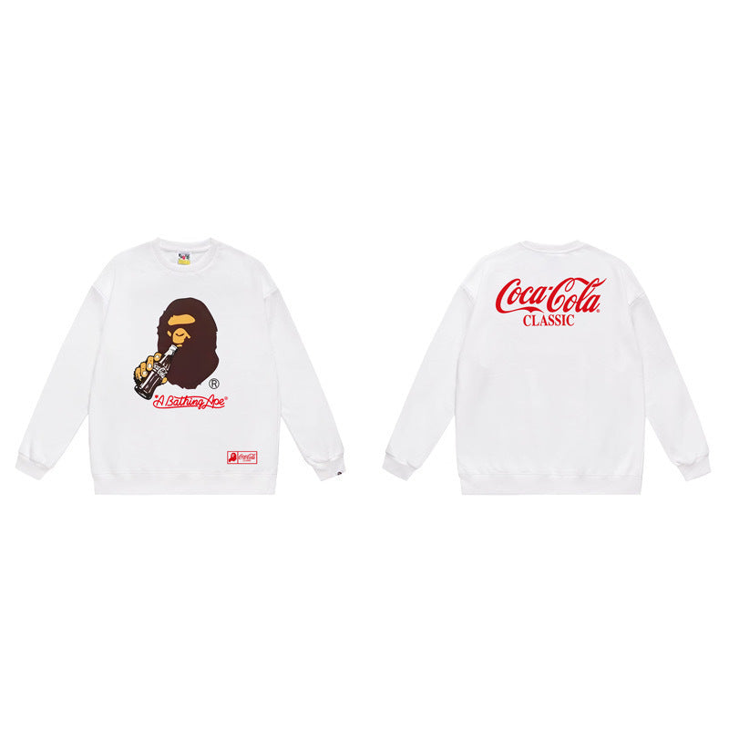 Bape x Coca Cola Ape Head Sleeve White