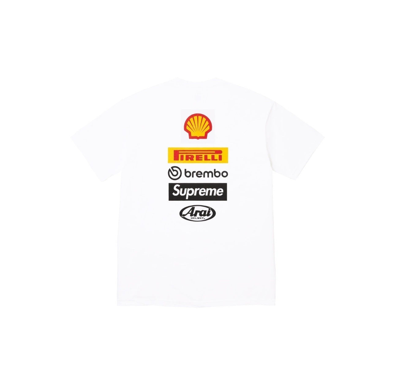 Supreme x Ducati Logos Tee 'White'