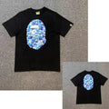 Bape ABC CAMO Big Ape Head T- Shirt Black/Blue