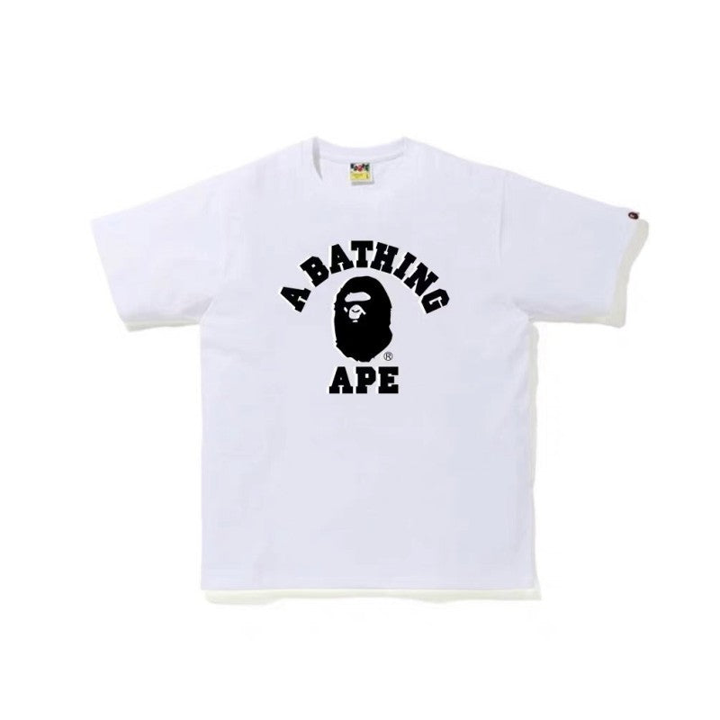 BAPE Bicolor College Tee White