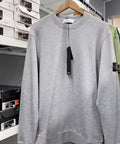 Stone Island Cotton Fleece Regular Fit Crewneck Sweatshirt Gray