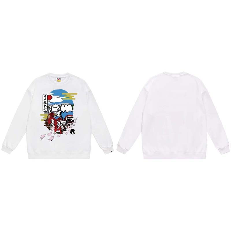 BAPE Japan Culture Ape Head Sleeve White