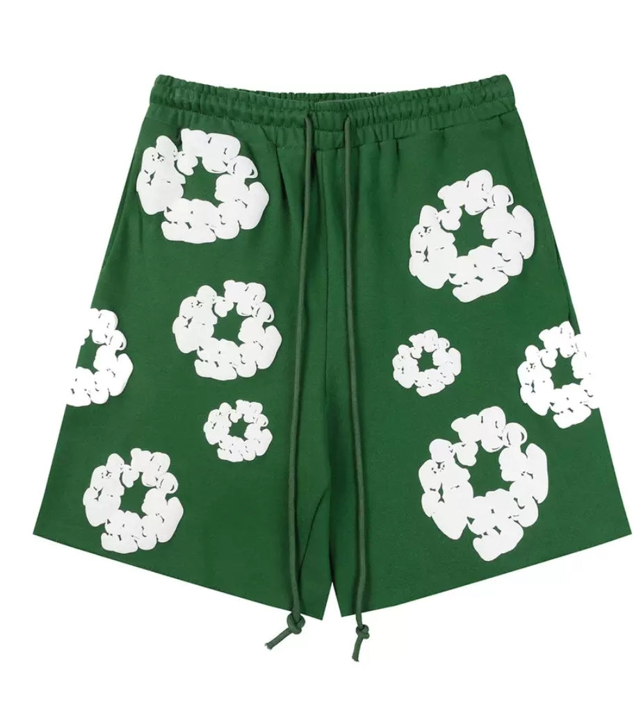 Denim Tears The Cotton Wreath Shorts Green