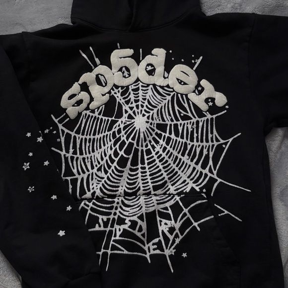 Sp5der OG Web Hoodie 'Black'