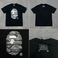 Bape x Undefeated Apehead Tee Black