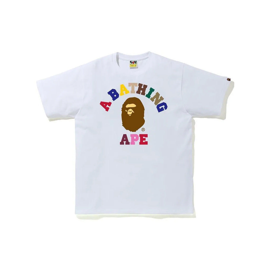 BAPE Colors College Tee (SS21) White Men's - SS21
