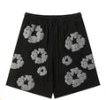 Denim Tears The Cotton Wreath Mono Chrome Shorts Black