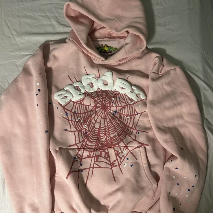 Sp5der OG Web Pink hoodie