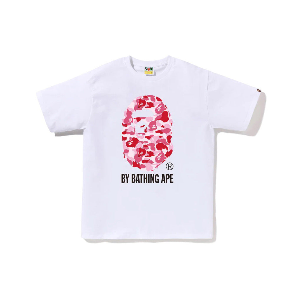 BAPE ABC Camo By Bathing Ape T-Shirt White Pink