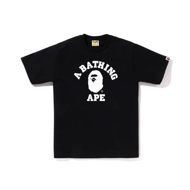 BAPE Bicolor College Tee Black