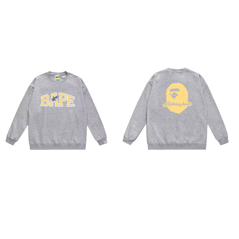 A Bathing Ape Color sta ape Sleeve Gray/Yellow