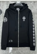 Chrome Hearts Hoodie zip black