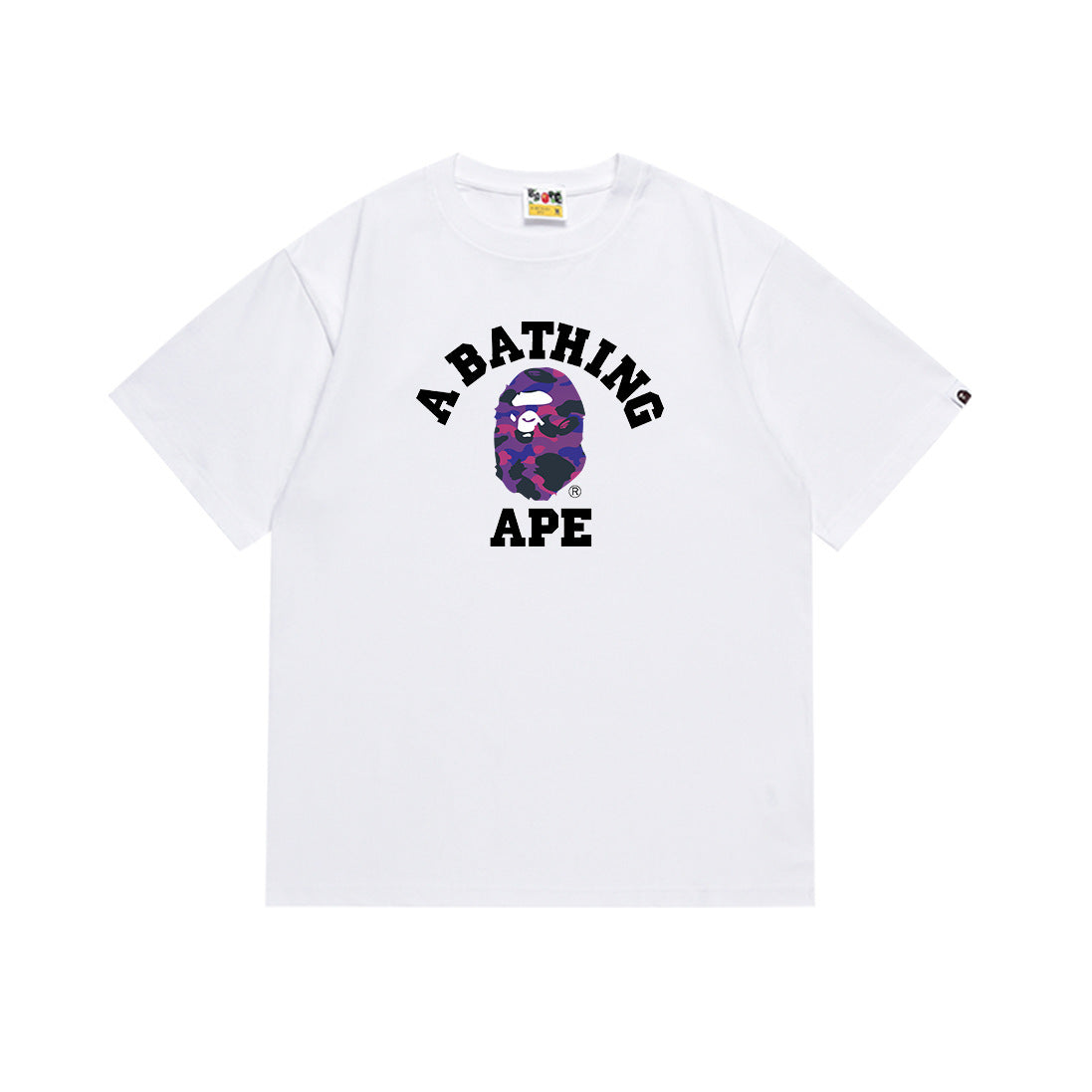 BAPE Colors College Tee White/Purple