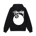 Stussy 8 Ball Hoodie Black Heather - 21SS
