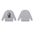 A Bathing Ape Color Camo Gray Big Ape Head Sleeve Gray