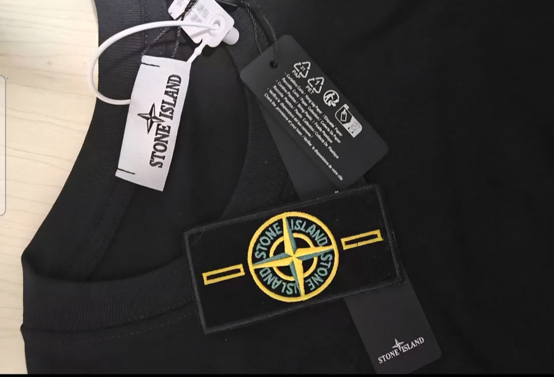 (+7)Stone Island color cotton t-shirt