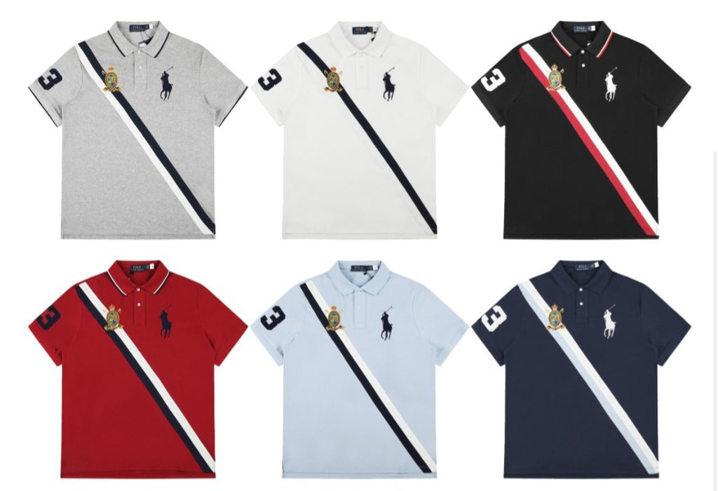 (+6)Polo Ralph Lauren Black BIG PONY 20th ANNIVERSARY CREST