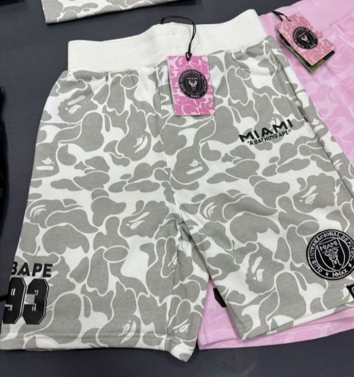 BAPE x Inter Miami CF Sweatshort White