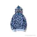 Bape Color Camo Double Shark Full Zip Hoodie Sky blue