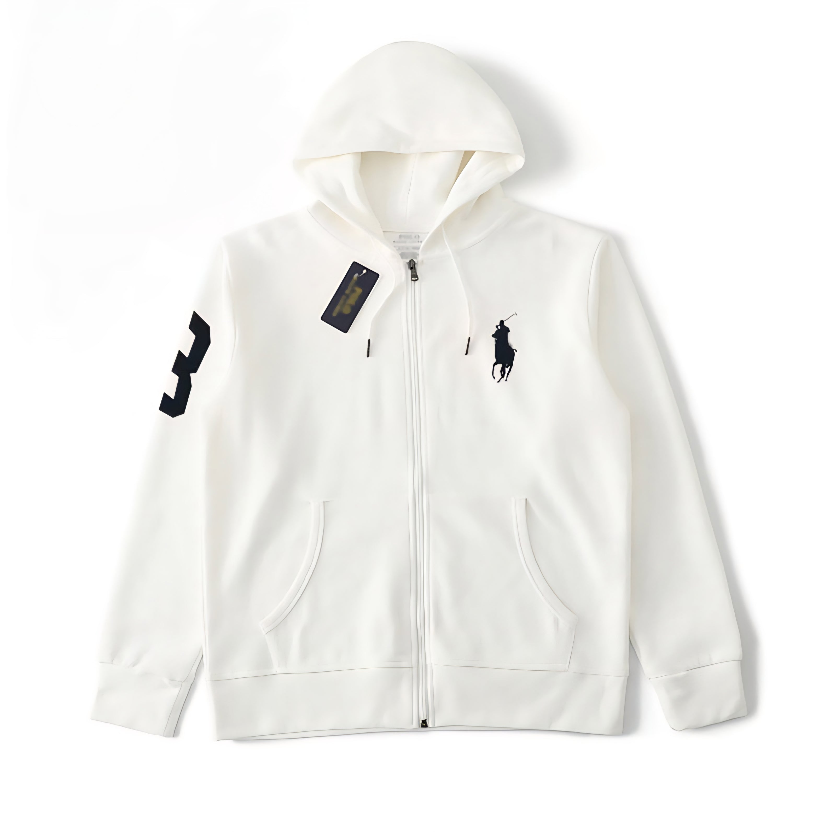Polo Ralph Lauren Big pony Hoodie zip White S/S