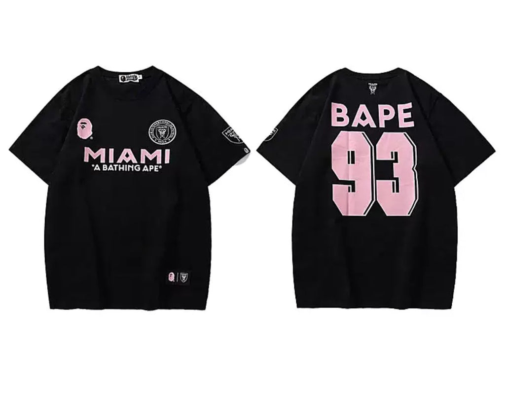 Inter Miami x Bape Black T-shirt