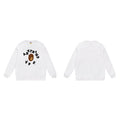 BAPE Broken College Sleeve White