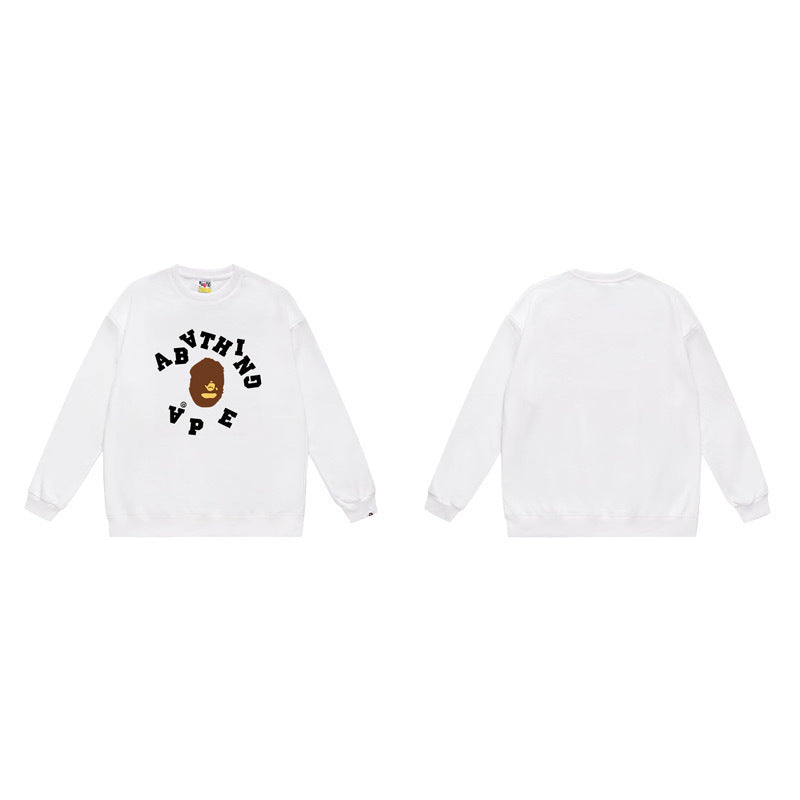 BAPE Broken College Sleeve White