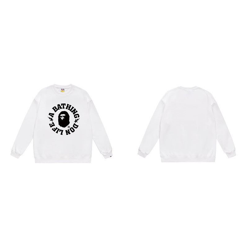 BAPE DONLIFE Ape Head Logo Sleeve White