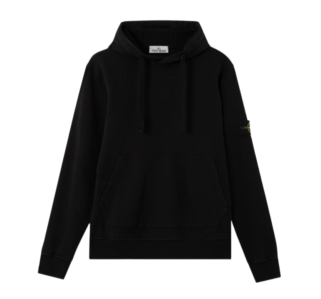 Stone Island 6100062 Organic Cotton Fleece Black- 25FW