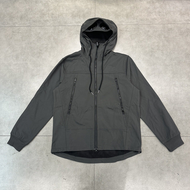 ➡️30일 한정 판매⬅️ C.P. Company Hood Windbreaker Jacket Dark Grey - 25SS