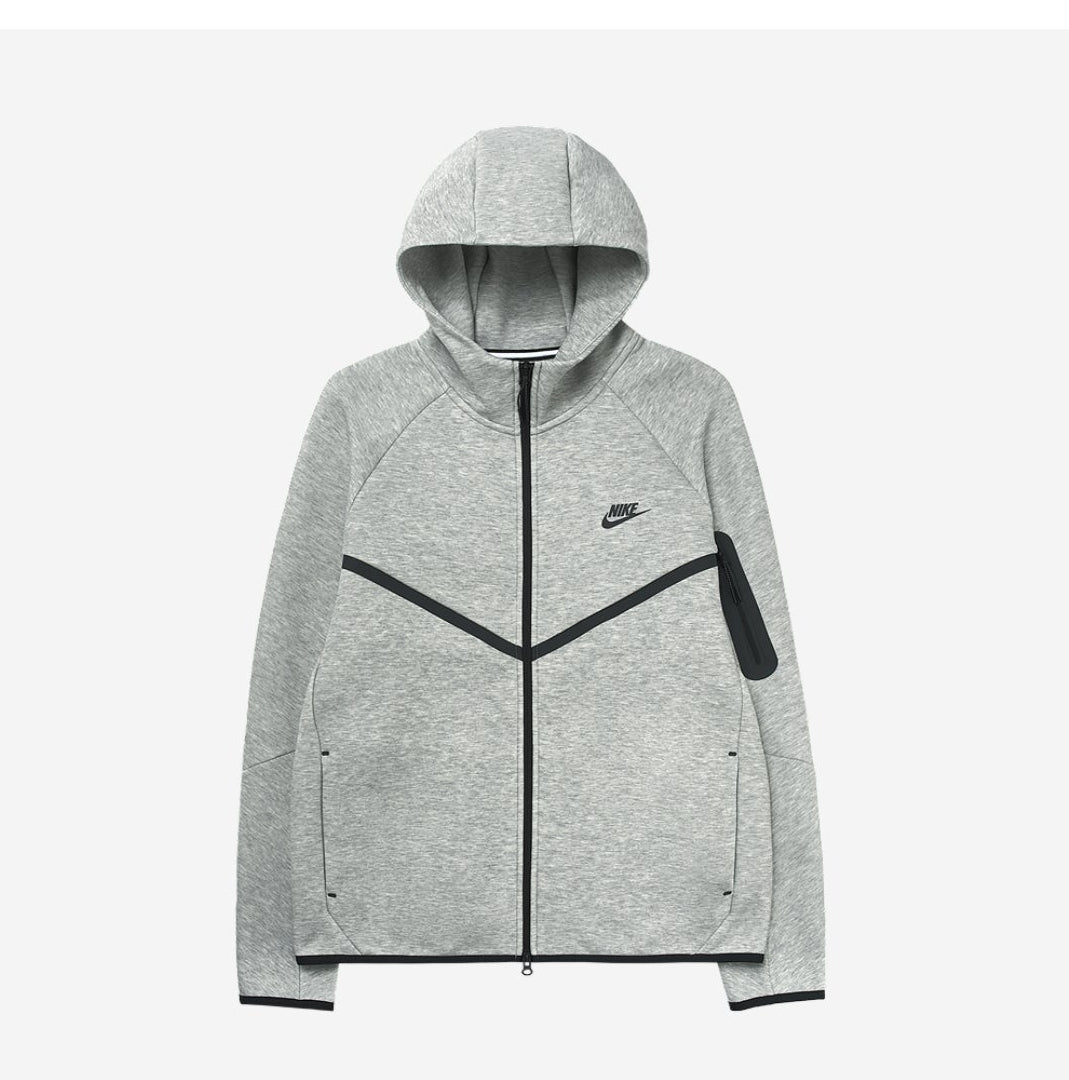 <<필수템>>Nike Tech Men's Full-Zip Windrunner Hoodie Gray