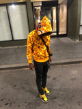 BAPE Orange Camo Shark Hoodie Full Zip